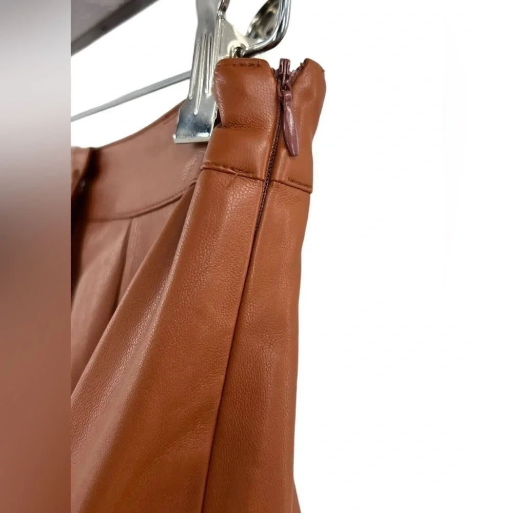 NWT Lulu's Most Fab Vegan Leather Button Front Mini Skirt - Size Small